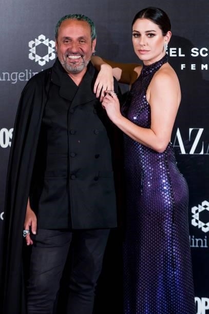 Juan Carlos Mesa and Blanca Suarez attend 'Femme Magique' presentation at El Casino on September 28, 2021 in Madrid, Spain.