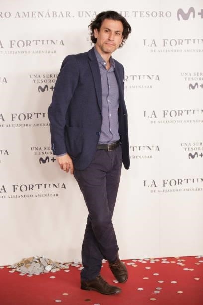 Rodrigo Cortes attends the photocall of 'La Fortuna' premiere at Hotel VP Plaza España Design on September 28, 2021 in Madrid, Spain. 'La Fortuna' is...