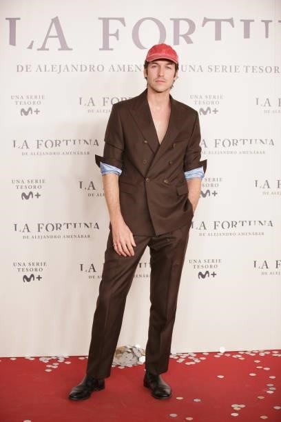 Jorge Suquet attends the photocall of 'La Fortuna' premiere at Hotel VP Plaza España Design on September 28, 2021 in Madrid, Spain. 'La Fortuna' is a...