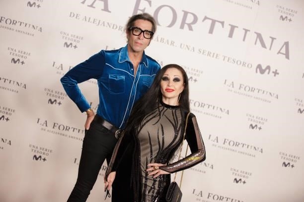 Mario Vaquerizo and Alaska attend the photocall of 'La Fortuna' premiere at Hotel VP Plaza España Design on September 28, 2021 in Madrid, Spain. 'La...