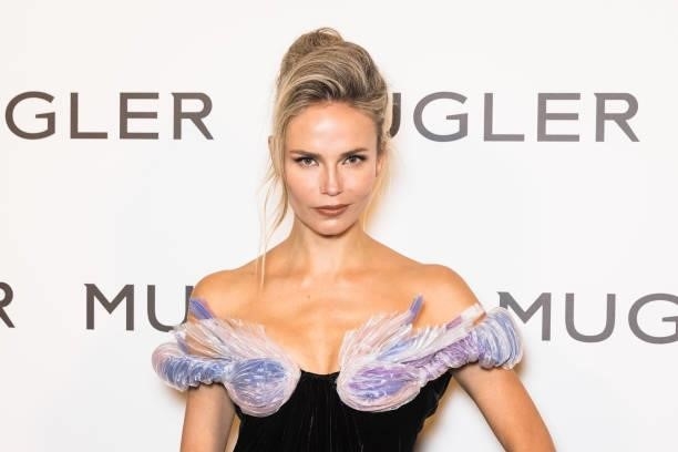 Natasha Poly attends the "Thierry Mugler : Couturissime