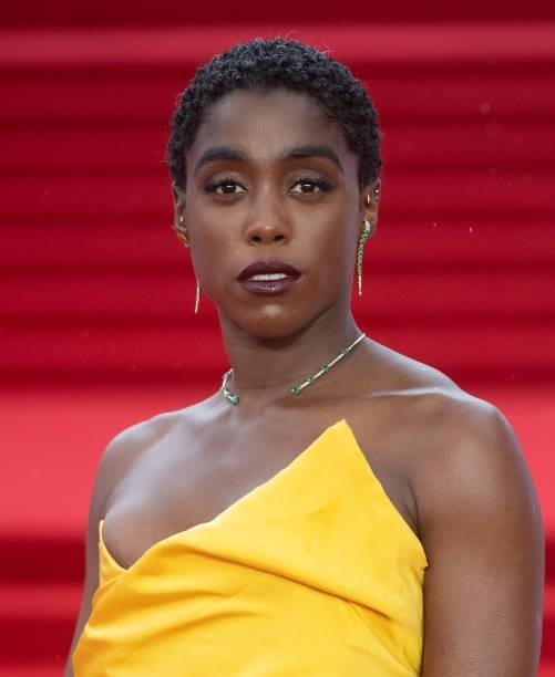 Lashana Lynch attends the "No Time To Die