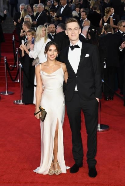 Ambar Driscoll and Caspar Lee attend the "No Time To Die