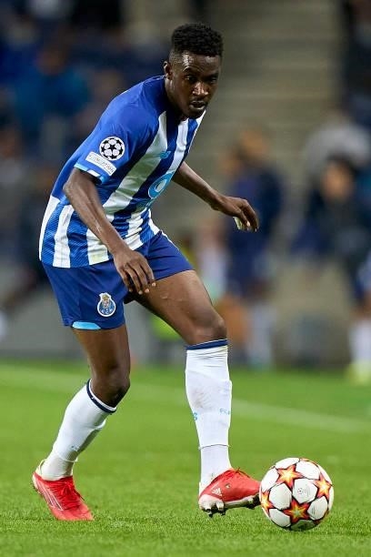 Zaidu Sanusi of FC Porto in action during the UEFA Champions League group B match between FC Porto and Liverpool FC at Estadio do Dragao on September...