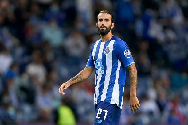 Sergio Oliveira of FC Porto looks on during the UEFA Champions League group B match between FC Porto and Liverpool FC at Estadio do Dragao on...
