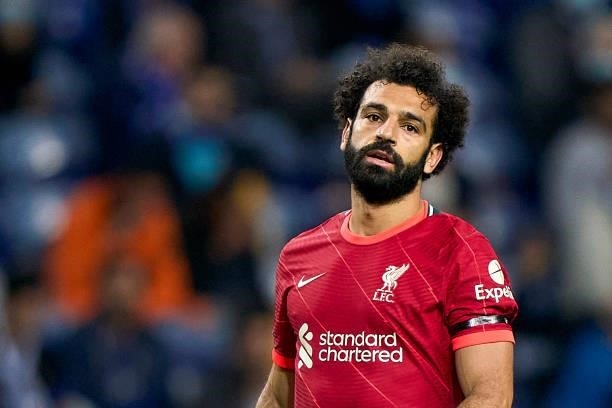 Mohamed Salah of Liverpool FC looks on during the UEFA Champions League group B match between FC Porto and Liverpool FC at Estadio do Dragao on...