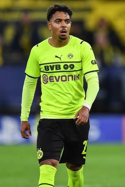 Donyell Malen of Dortmund during the UEFA Champions League group C match between Borussia Dortmund and Sporting CP at Signal Iduna Park on September...