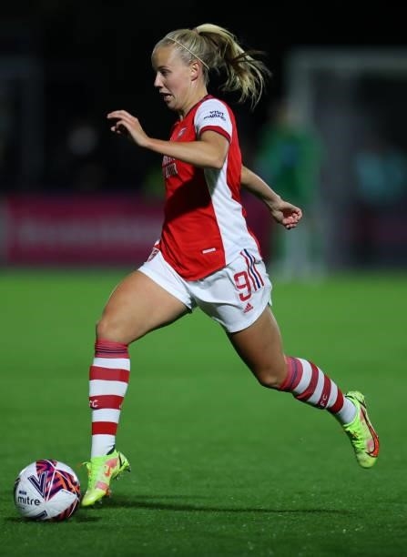 Beth Mead of Arsenal during the Vitality Women's FA Cup Quarter Final match between Arsenal and Tottenham Hotspur at Meadow Park on September 29,...