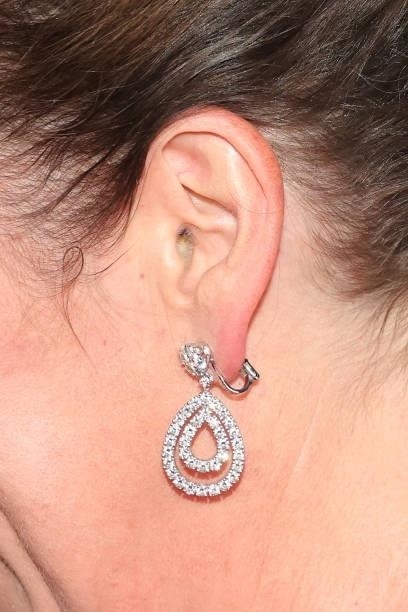 Olivia Coleman, earring detail, attends the premiere of "The Lost Daughter
