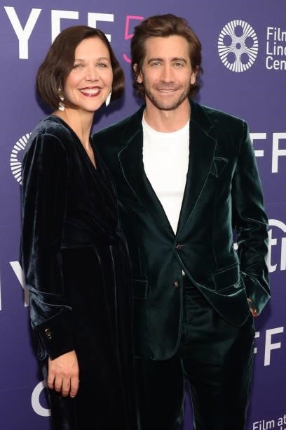 Maggie Gyllenhaal and Peter Sarsgaard attend the premiere of "The Lost Daughter