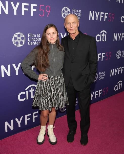 Lily Harris and Ed Harris attend the premiere of "The Lost Daughter