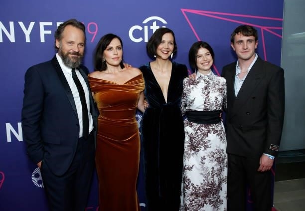 Peter Sarsgaard, Dagmara Dominczyk, Maggie Gyllenhaal, Jessie Buckley and Paul Mescal attend the premiere of "The Lost Daughter
