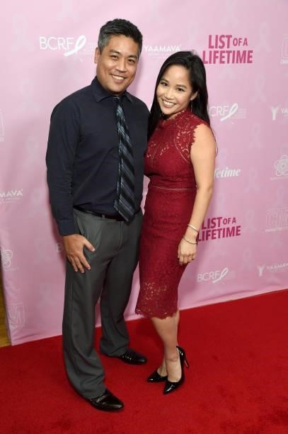 Aaron Aoki and Sylvia Kwan attend A Special Screening And Panel For "List of a Lifetime