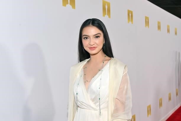 Raline Shah attends the Academy Museum of Motion Pictures and Vanity Fair Premiere party at Academy Museum of Motion Pictures on September 29, 2021...