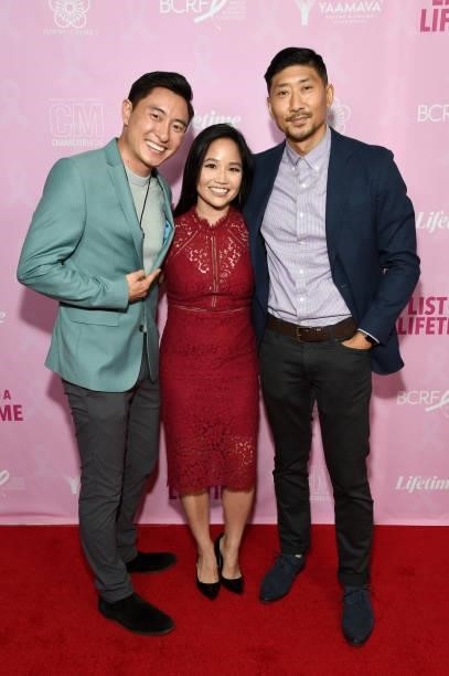 Andrew Ge, Sylvia Kwan, and Josh Han attend A Special Screening And Panel For "List of a Lifetime