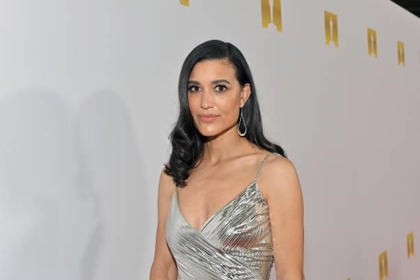 Julia Jones attends the Academy Museum of Motion Pictures and Vanity Fair Premiere party at Academy Museum of Motion Pictures on September 29, 2021...