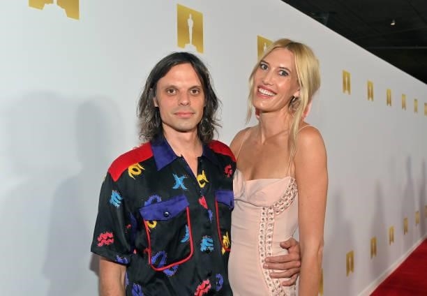 Nikolai Haas and Djuna Bel attend the Academy Museum of Motion Pictures and Vanity Fair Premiere party at Academy Museum of Motion Pictures on...