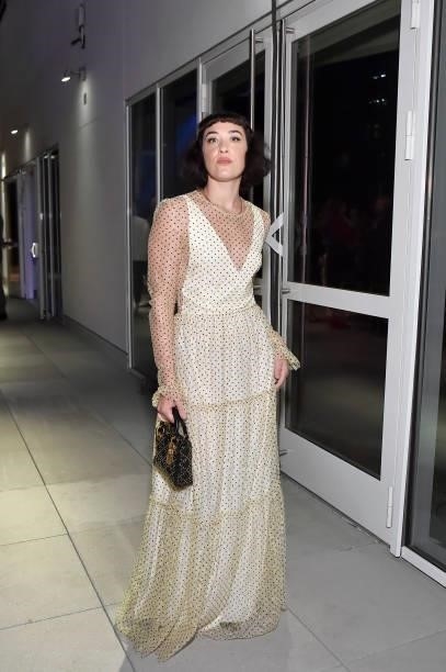 Mia Moretti attends the Academy Museum of Motion Pictures and Vanity Fair Premiere party at Academy Museum of Motion Pictures on September 29, 2021...