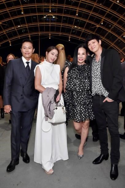 Lee Byung-hun, Lee Min-jung, Eva Chow, and guest attend the Academy Museum of Motion Pictures and Vanity Fair Premiere party at Academy Museum of...