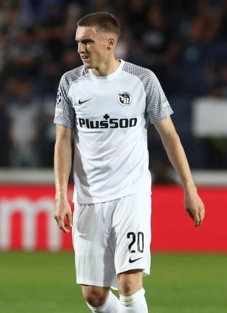 Michel Aebischer of BSC Young Boys looks on during the UEFA Champions League group F match between Atalanta and BSC Young Boys at Gewiss Stadium on...