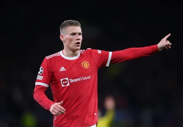 Scott McTominay of Manchester United looks on during the UEFA Champions League group F match between Manchester United and Villarreal CF at Old...