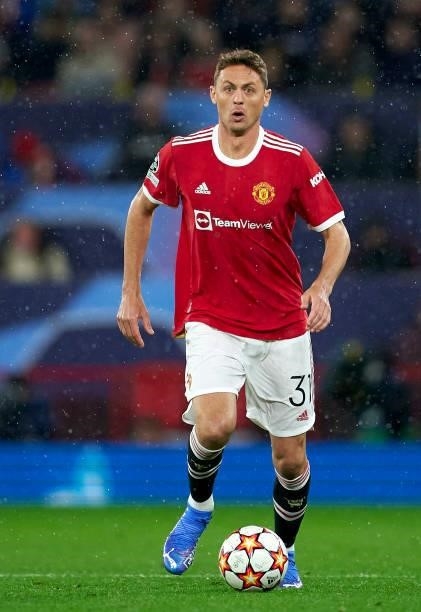 Nemanja Matic of Manchester United runs with the ball during the UEFA Champions League group F match between Manchester United and Villarreal CF at...