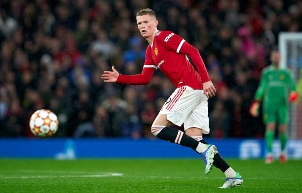 Scott Mc Tominay of Manchester United in action during the UEFA Champions League group F match between Manchester United and Villarreal CF at Old...