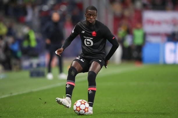 Timothy Weah of Lille OSC in action during the UEFA Champions League group G match between FC Red Bull Salzburg and Lille OSC at Stadion Salzburg on...