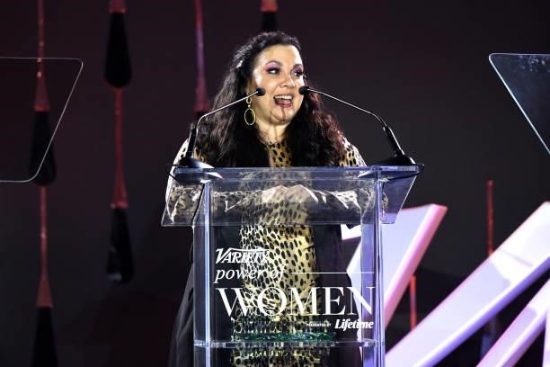 Gloria Calderon Kellett speaks onstage during Variety's Power of Women on September 30, 2021 in Los Angeles, California.