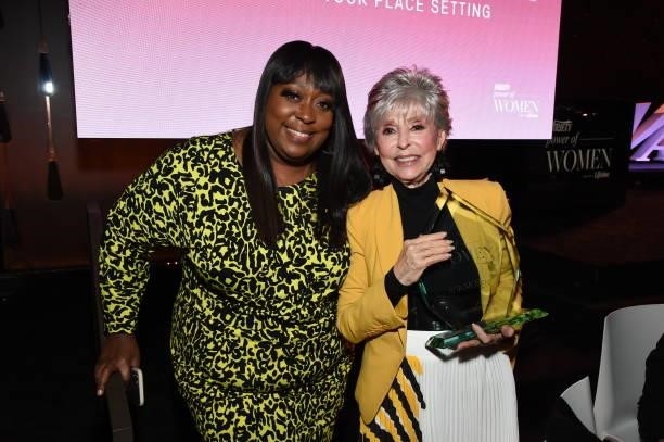 Loni Love and Honoree Rita Moreno attend Variety's Power of Women on September 30, 2021 in Los Angeles, California.