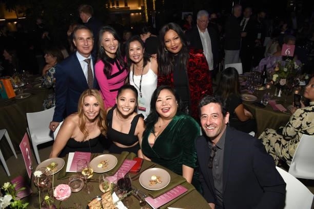 President and Chairman of A+E Networks Group Paul Buccieri, Kelly Hu, SVP of publicity and public affairs at Lifetime Kannie Yu LaPack, Garcelle...