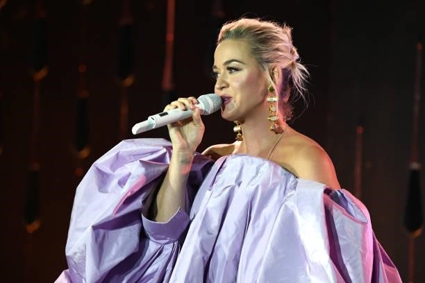 Honoree Katy Perry speaks onstage during Variety's Power of Women on September 30, 2021 in Los Angeles, California.