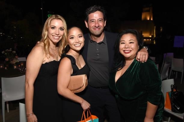 Autumn Federici, Sylvia Kwan, President of Programming for A+E Networks Rob Sharenow, and Roxy Shih attend Variety's Power of Women on September 30,...