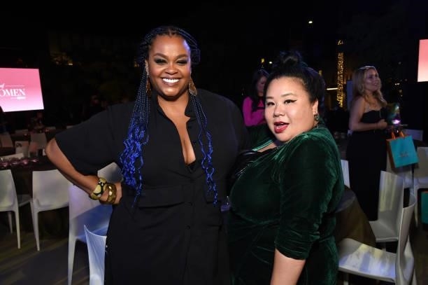 Jill Scott and Roxy Shih attend Variety's Power of Women on September 30, 2021 in Los Angeles, California.