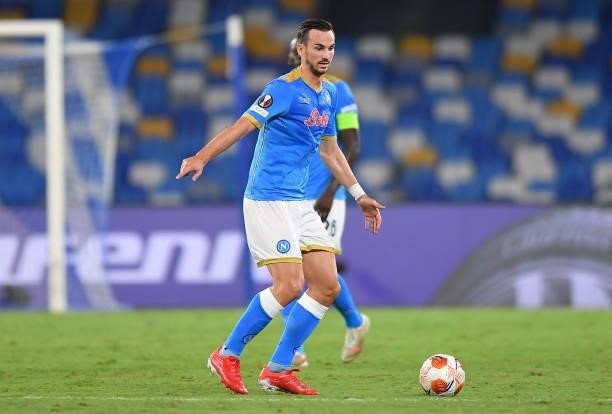 Fabian Ruiz of SSC Napoli controls the ball during the UEFA Europa League group C match between SSC Napoli and Spartak Moskva at Stadio Diego Armando...