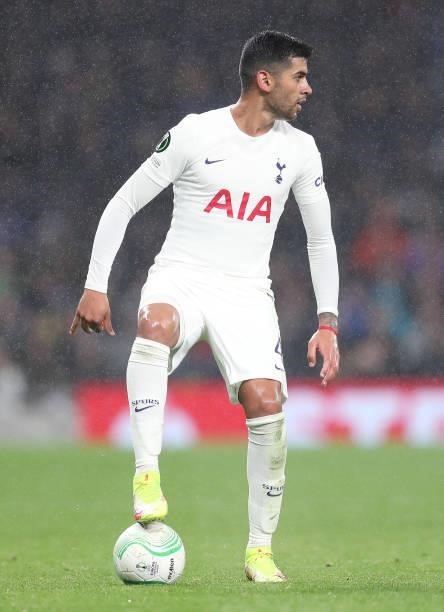 Cristian Romero of Tottenham Hotspur during the UEFA Europa Conference League group G match between Tottenham Hotspur and NS Mura at on September 30,...