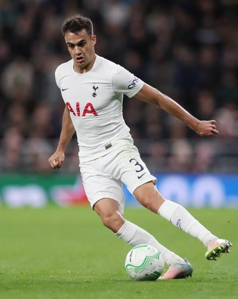 Sergio Reguilon of Tottenham Hotspur during the UEFA Europa Conference League group G match between Tottenham Hotspur and NS Mura at on September 30,...