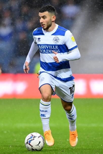Ilias Chair of Queens Park Rangers during the Sky Bet Championship match between Queens Park Rangers and Preston North End at The Kiyan Prince...