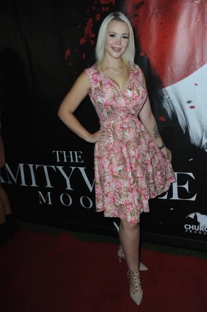 Alyssa Leonard attends the Los Angeles Special Screening & Mixer Of "The Amityville Moon