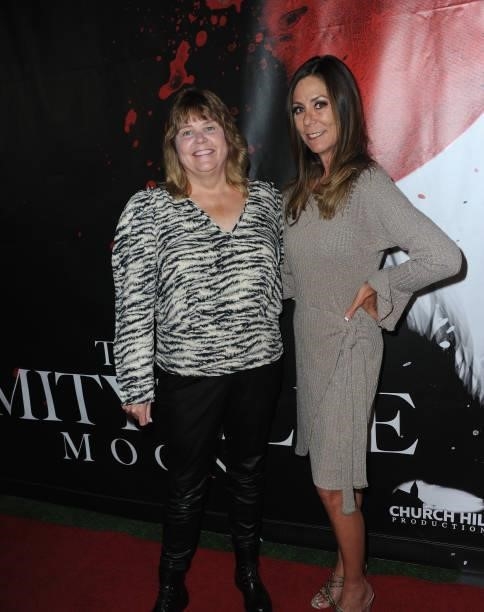 Lisa Hinds and Michelle Hill attend the Los Angeles Special Screening & Mixer Of "The Amityville Moon
