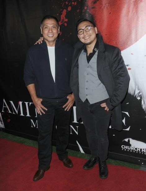 Binh Dang and Dan Choi attend the Los Angeles Special Screening & Mixer Of "The Amityville Moon