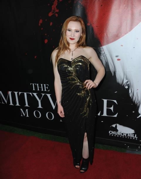 Sarah Filippi attends the Los Angeles Special Screening & Mixer Of "The Amityville Moon
