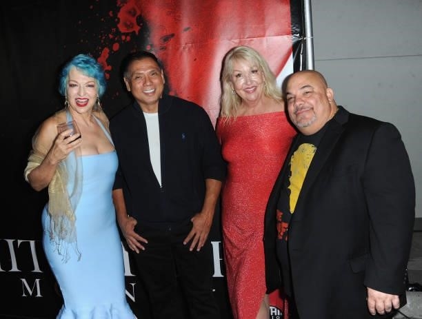 Erica Steele, Binh Dang, Aleksandra Zorich Hunt and Thomas J. Churchill attend the Los Angeles Special Screening & Mixer Of "The Amityville Moon