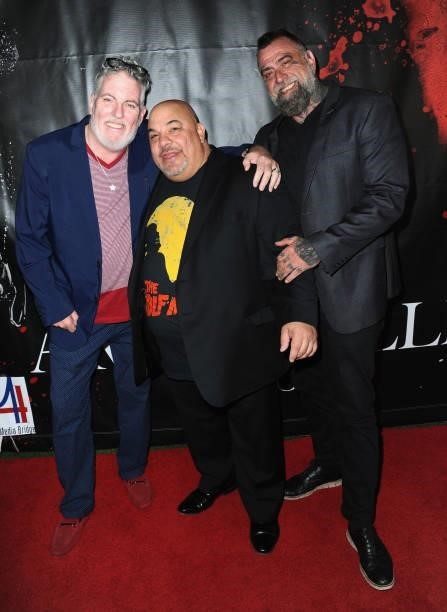 Jimmy Star, Thomas J. Churchill and Mike Ferguson attend the Los Angeles Special Screening & Mixer Of "The Amityville Moon