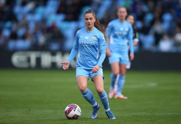 Jess Park of Manchester City Women during the Barclays FA Women's Super League match between Manchester City Women and West Ham United Women at The...