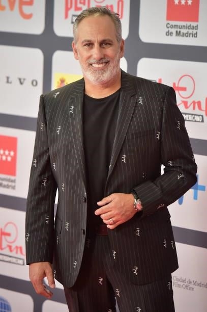 Julio Bracho attends to Red Carpet of Platino Awards 2021 on October 03, 2021 in Madrid, Spain.