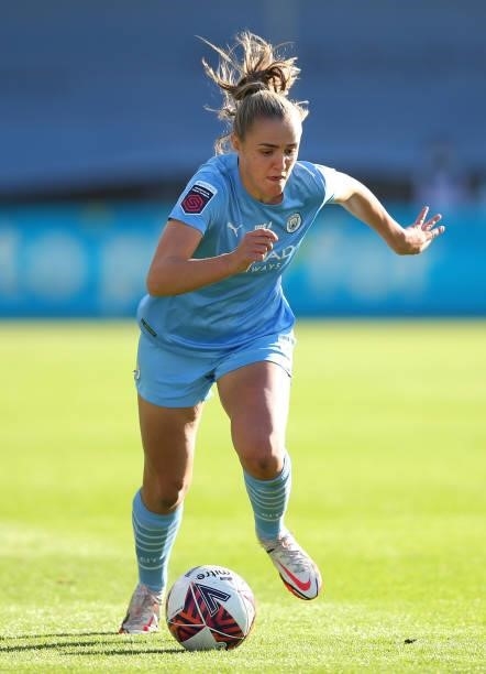 Georgia Stanway of Manchester City Women during the Barclays FA Women's Super League match between Manchester City Women and West Ham United Women at...