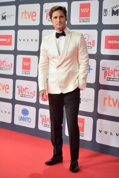 Diego Boneta attends to Red Carpet of Platino Awards 2021 on October 03, 2021 in Madrid, Spain.