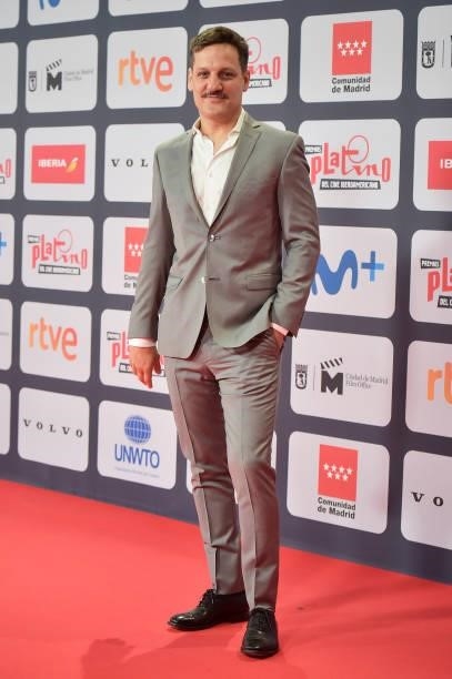 Rodrigo de la Serna attends to Red Carpet of Platino Awards 2021 on October 03, 2021 in Madrid, Spain.