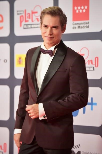 Carlos Baute attends to Red Carpet of Platino Awards 2021 on October 03, 2021 in Madrid, Spain.